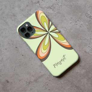 Groovy 60s 70s Hippie Flower Limoen Retro Daisy Na Case-Mate iPhone Case