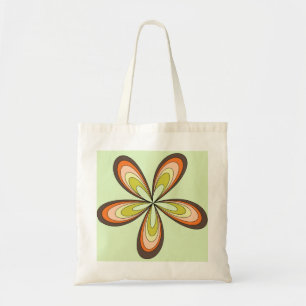 Groovy 60s 70s Hippie Flower Limoen Retro Daisy Tote Bag