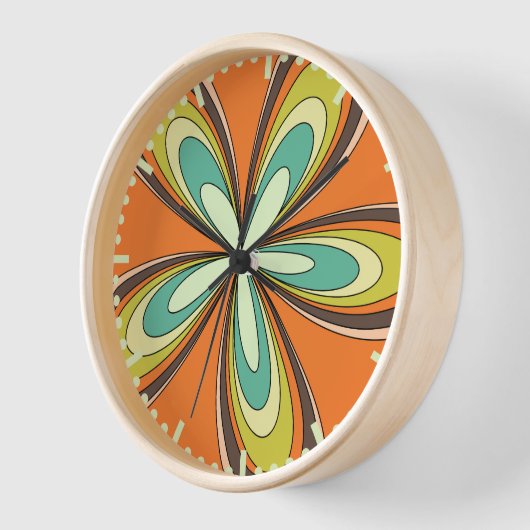 Groovy 60s 70s Hippie Flower Sinaasappel Retro Dai (Hoek)