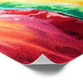 Groovy 60s Dobermann in Red Cabrio Poster (Hoek)