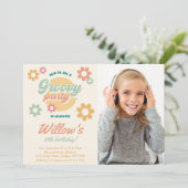 Groovy 60's Flowers 70 Foto van elke dag, elke lee Kaart (Staand voorkant)