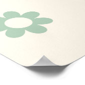 Groovy 60's Flowers Happy Birthday Party Poster (Hoek)