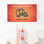 Groovy 60's party banner (Insitu)