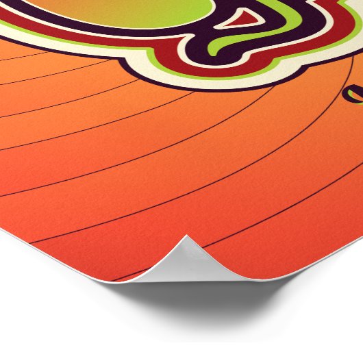 Groovy 60's Party Poster (Hoek)