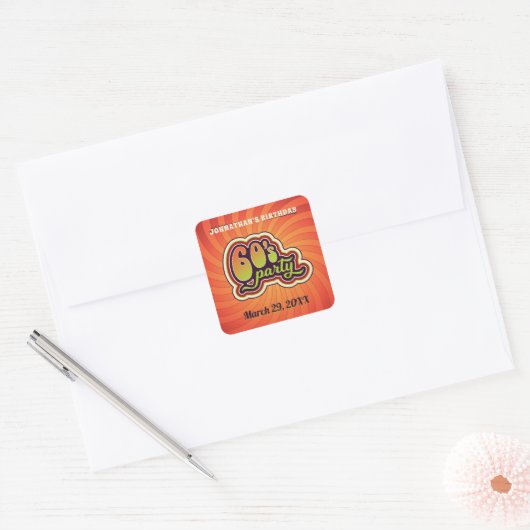 Groovy 60's Party Stickers (Envelop)