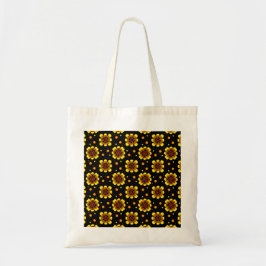 Groovy 70er jaren Daisy Bloem Kracht Patroon Tote Bag