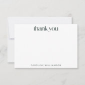 Groovy 70's aarthy Boho Abstracte Stripes Aangepas Bedankkaart (Voorkant)