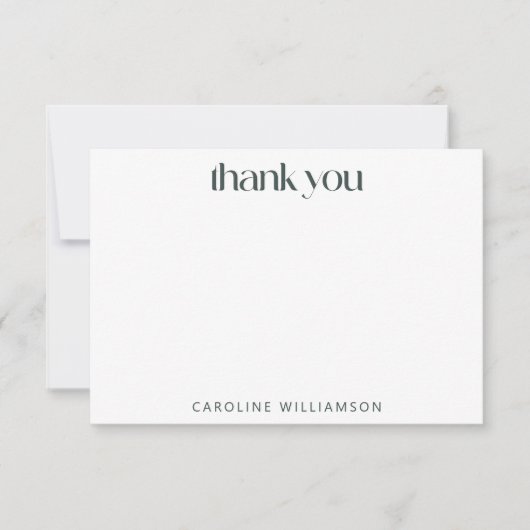 Groovy 70's aarthy Boho Abstracte Stripes Aangepas Bedankkaart (Voorkant)