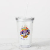Groovy 70s Bachelorette Boogie Babe ID929 Acryl Drinkbeker (Achterkant)