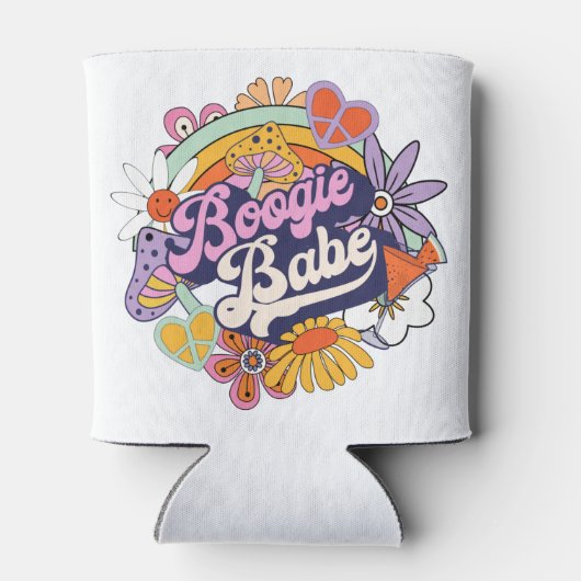 Groovy 70s Bachelorette Boogie Babe ID929 Blikjeskoeler (Achterkant)