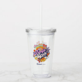 Groovy 70s Bachelorette Boogie Bride ID929 Acryl Drinkbeker