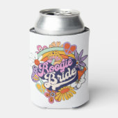 Groovy 70s Bachelorette Boogie Bruid ID929 Blikjeskoeler (Blikje Voorkant)