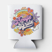 Groovy 70s Bachelorette Boogie Bruid ID929 Blikjeskoeler (Achterkant)