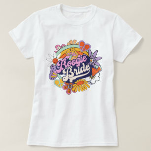 Groovy 70s Bachelorette Boogie Bruid ID929 T-shirt