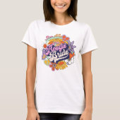 Groovy 70s Bachelorette Boogie Bruid ID929 T-shirt (Voorkant)