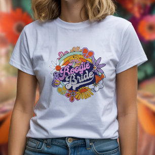 Groovy 70s Bachelorette Boogie Bruid ID929 T-shirt