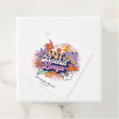 Groovy 70s Bachelorette Goede Vibes ID929 Bedankjes Labels (In situ)