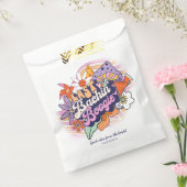 Groovy 70s Bachelorette Good Vibes ID929 Bedankzakje (Gezegeld)