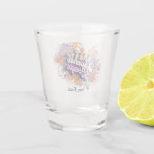 Groovy 70s Bachelorette Laatste Bachin' Boogie ID9 Shot Glas (Achterkant)