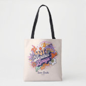 Groovy 70s Bachelorette Team Bride ID929 Tote Bag (Voorkant)