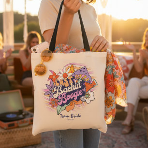 Groovy 70s Bachelorette Team Bruid ID929 Tote Bag