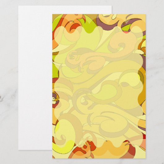 Groovy 70s Briefpapier (Voorkant / Achterkant)