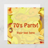 Groovy 70s Briefpapier Notitiekaartje (Voorkant / Achterkant)