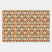 Groovy 70's Butterflies, Flowers en Geometric Inpakpapier Vel (Voorkant 2)