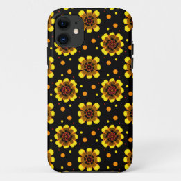 Groovy 70s Daisy Flower Power Pattern Case-Mate iPhone Case