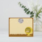 Groovy 70's Disco Party Kaart (Staand voorkant)