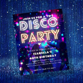 Groovy 70's Disco Party Verjaardag Budget Uitnodig