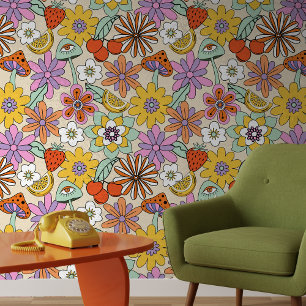 Groovy 70s Flower Power ID929 Behang