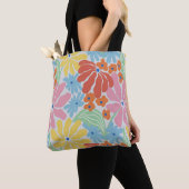 Groovy 70s  Flower Power Tote Bag (Dichtbij)