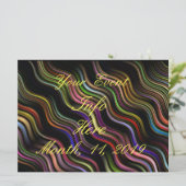 Groovy 70's golvende hippie psychedelic (Staand voorkant)