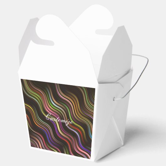 Groovy 70's golvende hippie psychedelic bedankdoosjes (Geopend)