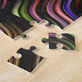 Groovy 70's golvende hippie psychedelic legpuzzel (Zijkant)