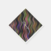 Groovy 70's golvende hippie psychedelic servet (Hoek)