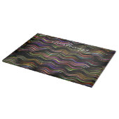 Groovy 70's golvende hippie psychedelic snijplank (Hoek)