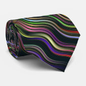 Groovy 70's golvende hippie psychedelic stropdas (Opgerold)