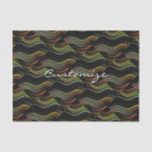 Groovy 70's golvende hippie psychedelic tissuepapier (Voorkant)