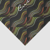 Groovy 70's golvende hippie psychedelic tissuepapier (Detail)