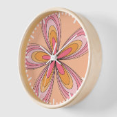 Groovy 70s Hippie Bloem Perzik Fuzz Retro Madelief (Hoek)