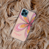 Groovy 70s Hippie Bloemperzik Fuzz Daisy Naam Case-Mate iPhone Case