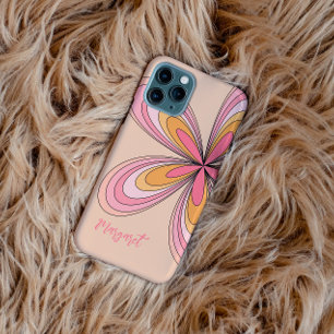 Groovy 70s Hippie Bloemperzik Fuzz Daisy Naam Case-Mate iPhone Case