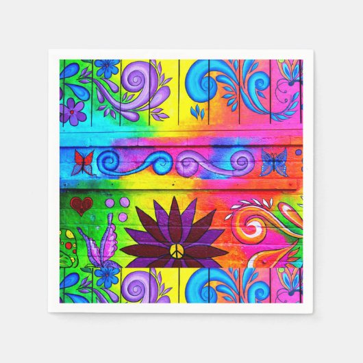 Groovy 70's hippie servet (Voorkant)