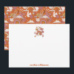 Groovy 70s Hippie Vrede Sinaasappel Bat Mitzvah Cu Bedankkaart<br><div class="desc">Groovy 70s Retro Hippie Peace Oranje Bat Mitzvah Aangepaste bedankpas</div>