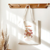 Groovy 70s Hippie Vrede Sinaasappel Bat Mitzvah Cu Tote Bag