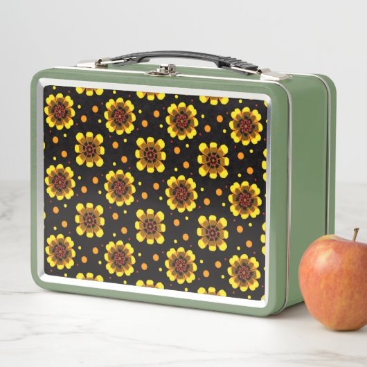 Groovy 70s Madeliefje Flower Power Patroon (In situ)