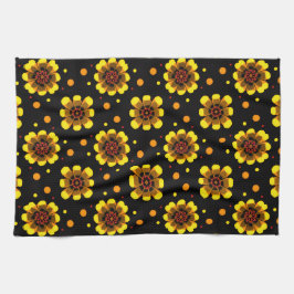 Groovy 70s Madeliefje Flower Power Patroon Theedoek