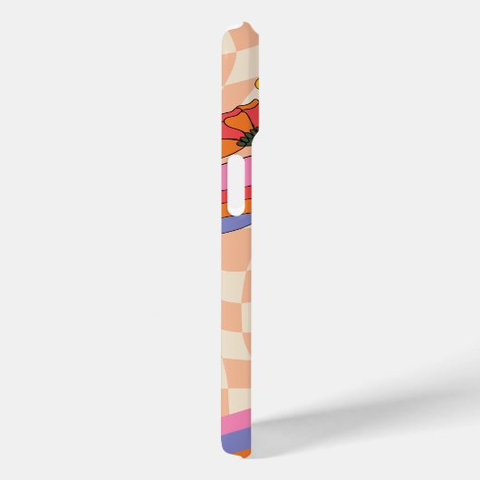 Groovy 70s Paddenstoel Bloem Gepersonaliseerde Per Case-Mate iPhone Case (Achterkant / Rechts)